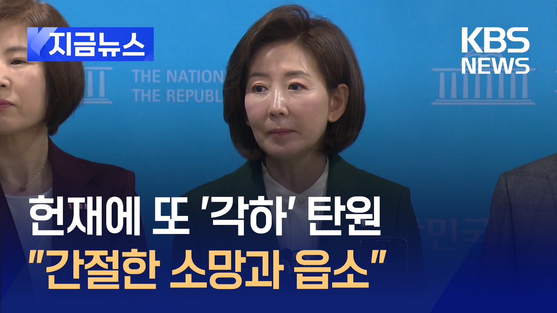 ‘헌재 압박?’ 질문에 나경원 “간절한 소망과 읍소” [지금뉴스]