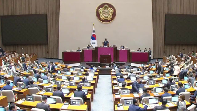 쟁점 법안 본회의 상정…야, 무제한 토론