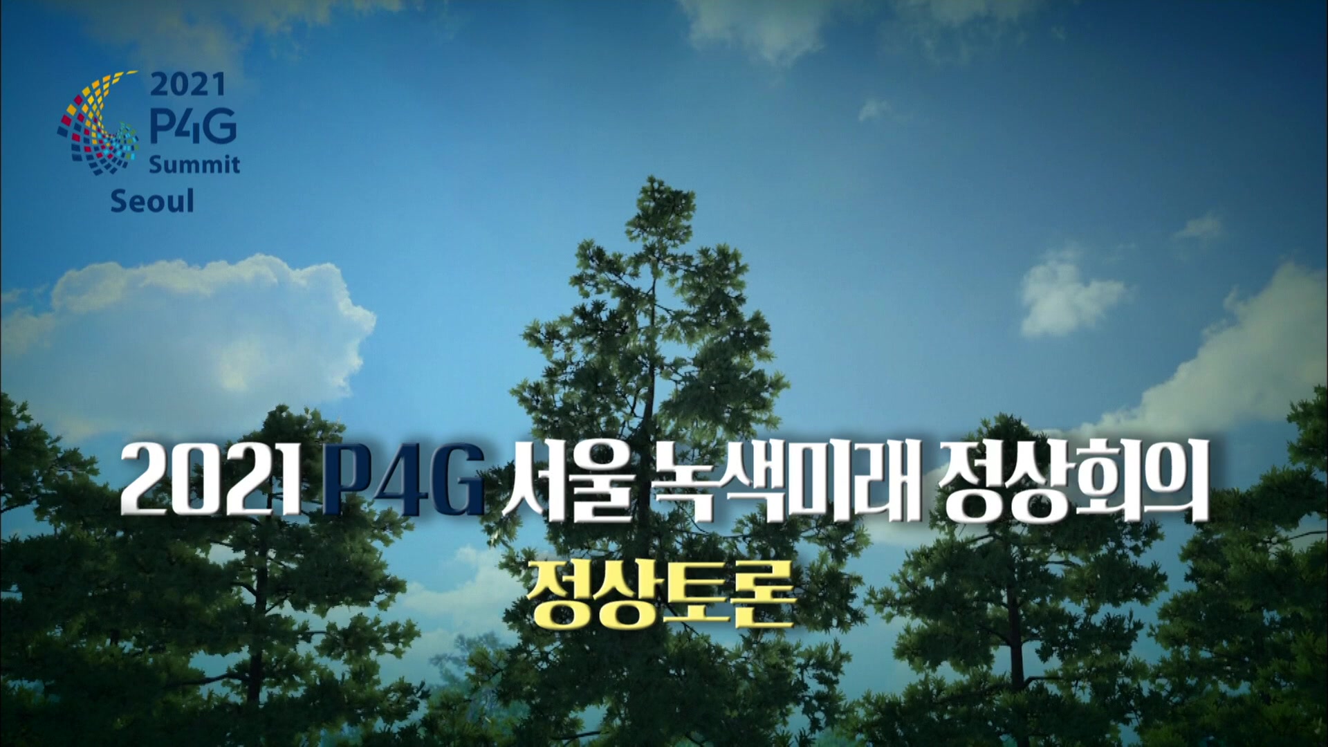 [풀영상] ‘2021 P4G 서울정상회의’ 정상 토론