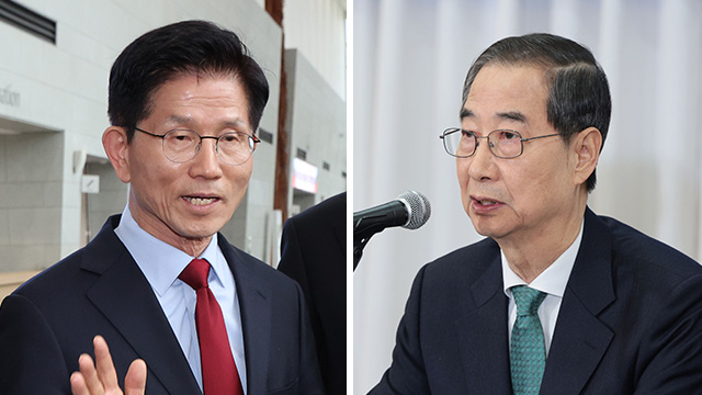 [속보] 김문수 “내일 오후 6시 한덕수 만날 것<br>…단일화 여론조사 중단해야”