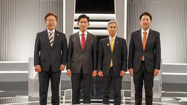 ‘사회통합’ 두고 격돌…이재명 “내란 극복” 김문수 “거짓 없어야” 이준석 “정치 교체”
