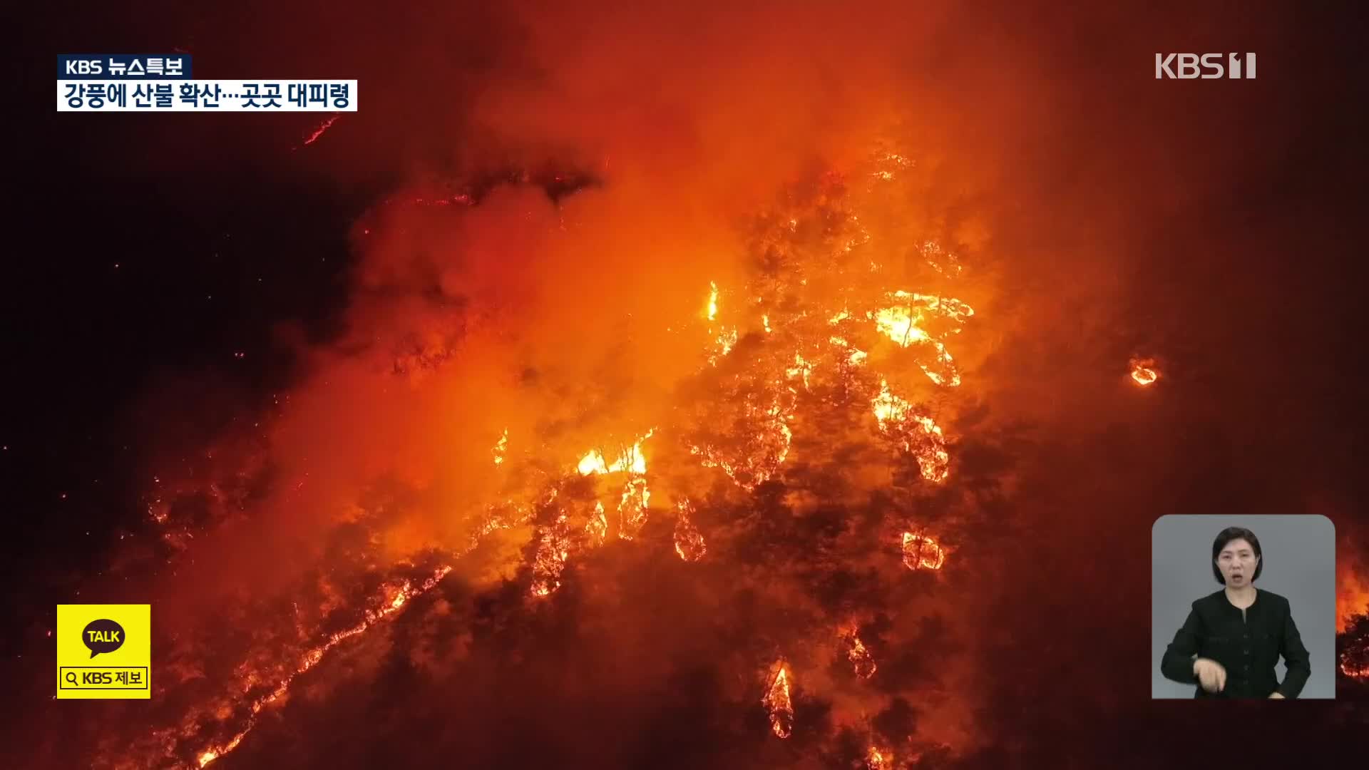 [특보] 강풍에 불길 급속 확산…이 시각 안동하회마을